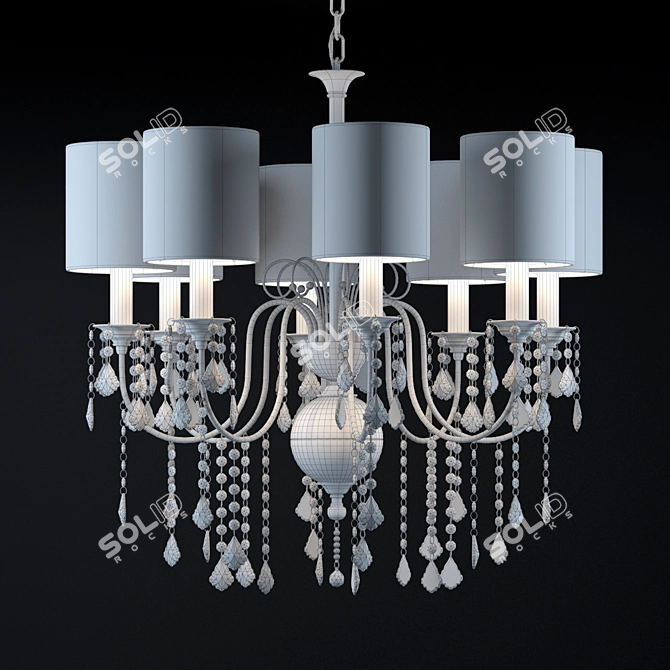 Elegant AIARDINI Giulietta Chandelier 3D model image 2