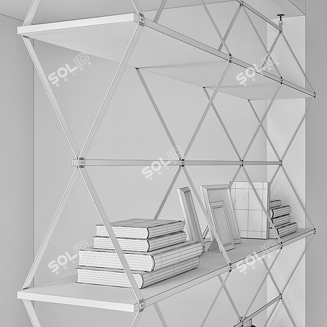 Romboidale Bookshelf 3D model image 3