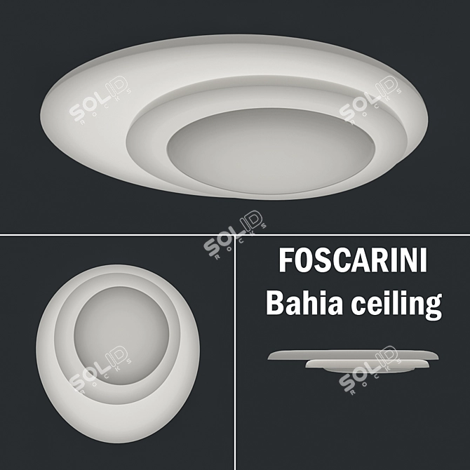 Modern Foscarini Bahia Ceiling Lamp 3D model image 1