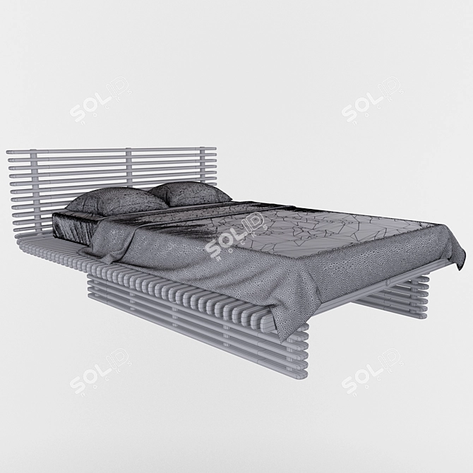Luxor Bed: Elegant and Luxurious 3D model image 3