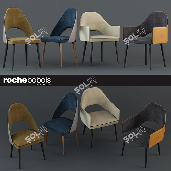 Title: FENICE CHAIR+BRIЯGE | Roche-Bobois 3D model image 1