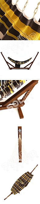 Relaxation Deluxe Hammock 3D model image 2