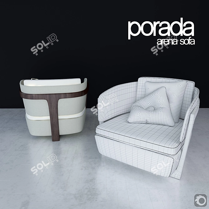 Porada Arena Sofa Set 3D model image 2