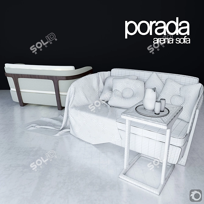 Porada Arena Sofa Set 3D model image 3