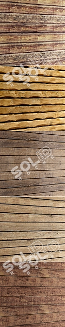 Wooden Panel Collection 3D model image 2