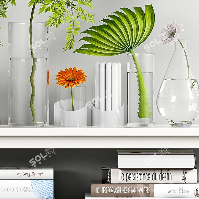 Elegant Home Decor Set 3D model image 3