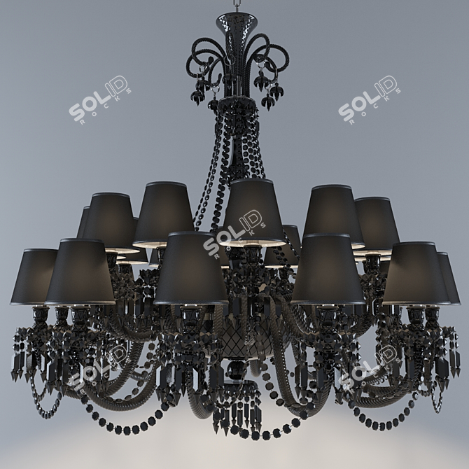 Elegant Fendi CASA Chandelier 3D model image 1