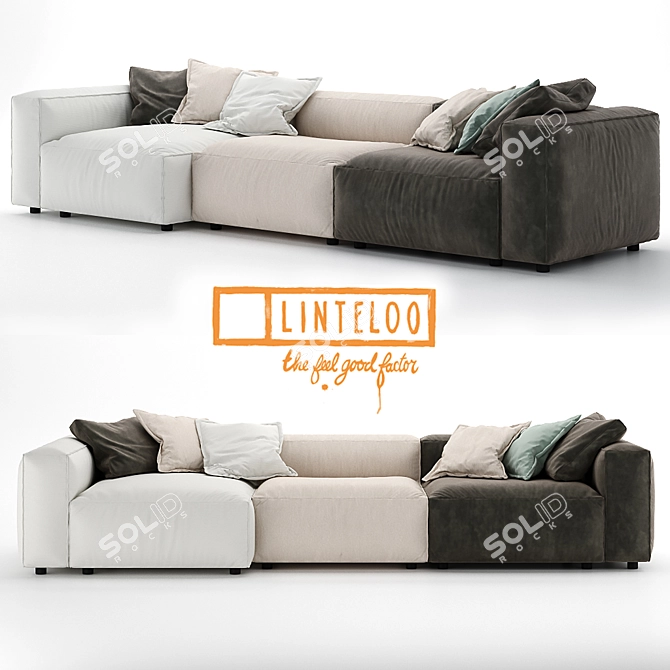 Luxurious Linteloo Lab Southampton Sofa 3D model image 1