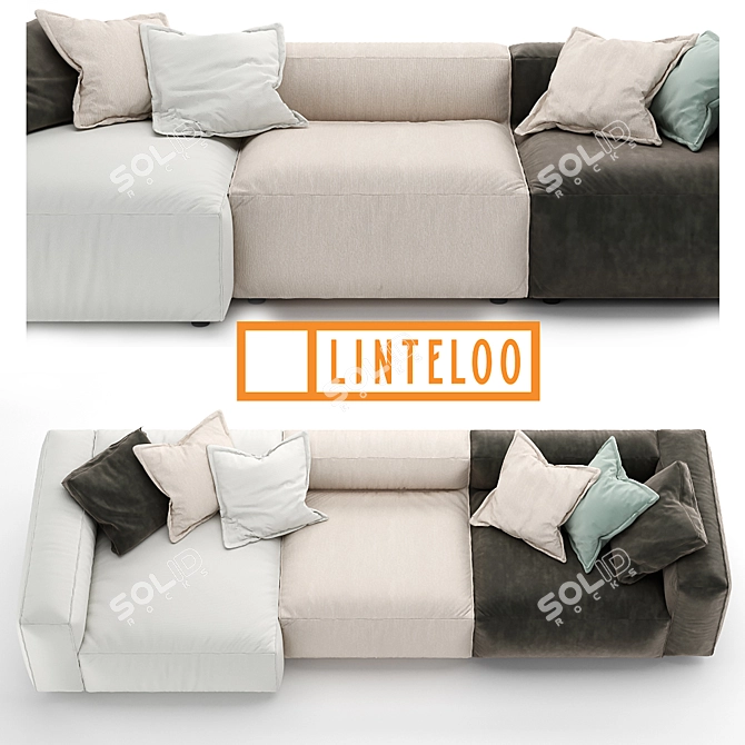 Luxurious Linteloo Lab Southampton Sofa 3D model image 2