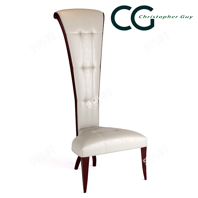 Elegant Sienna Armchair: Christopher Guy 3D model image 1