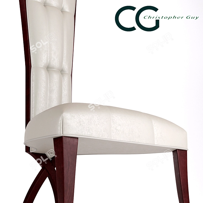 Elegant Sienna Armchair: Christopher Guy 3D model image 2