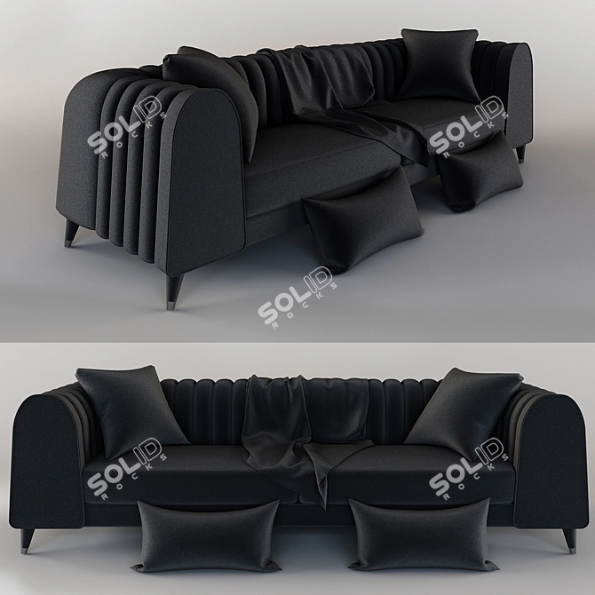 Luxury Pyramid Sofa 3D model image 1