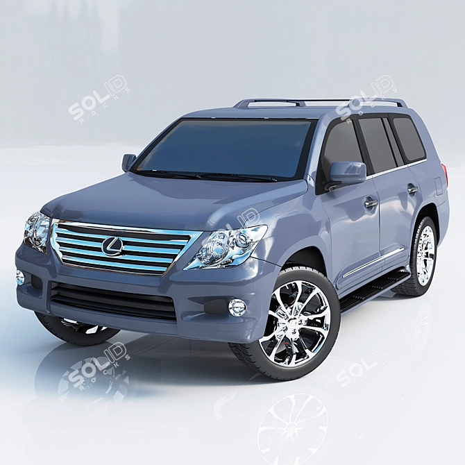 Luxurious Powerhouse: Lexus LX 570 3D model image 3