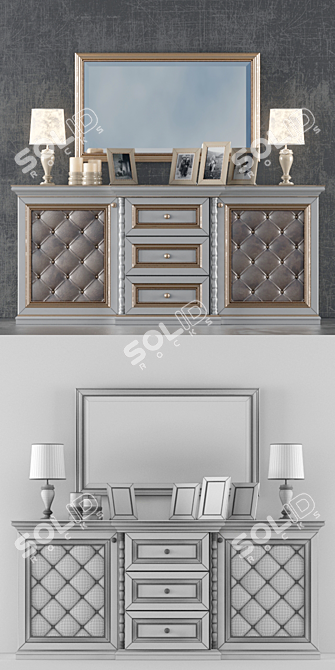 Spacious Chest for Perfect Living Room 3D model image 2