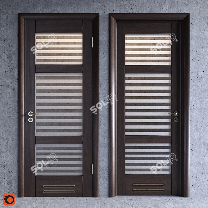 "Millennium" Grade 3.1 Interior Door 3D model image 1