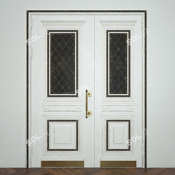 Guardian Palace Double Door 3D model image 1