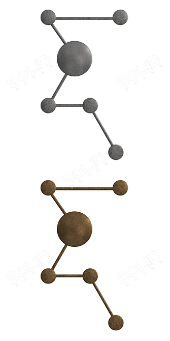 Porta Romana Galactic: Gold & Silver 3D model image 2