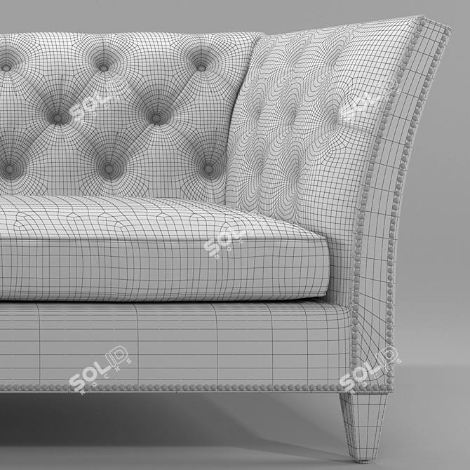 Elegant and Stylish Ethan Allen Sofa 3D model image 3