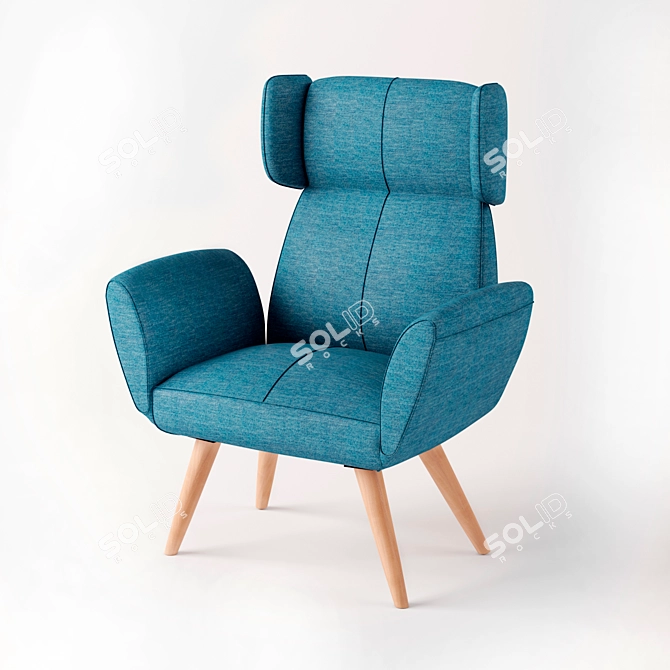 Balfour Accent Chair - Stylish and Versatile! 3D model image 1