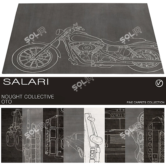 Elegant Salari Carpets: Nought Collective 3D model image 1
