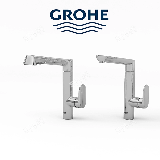 GROHE K7 Kitchen Faucets Collection 3D model image 3