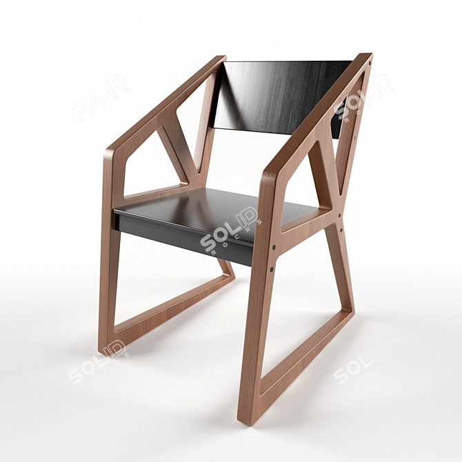 Urban Loft Style Chair 3D model image 1