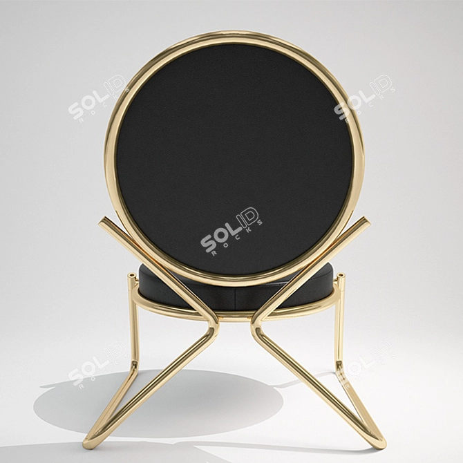 Sleek Circle Chair by Moroso 3D model image 2