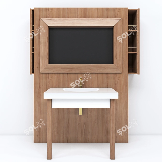 Kerasan Bentley Bathroom Furniture 3D model image 1