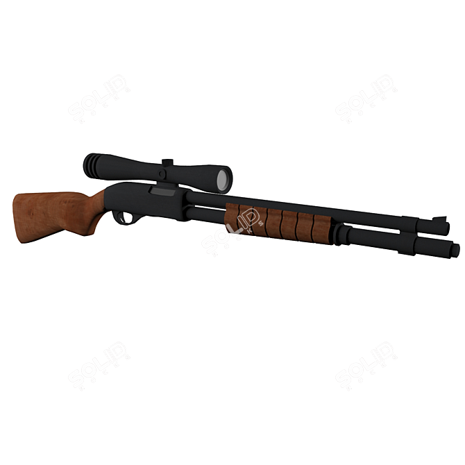 Ready for Anything: Remington 870 3D model image 1