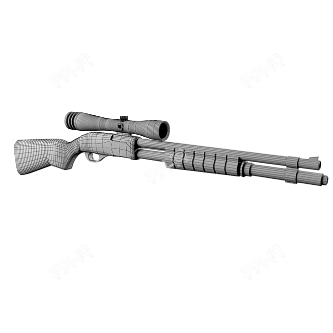 Ready for Anything: Remington 870 3D model image 2