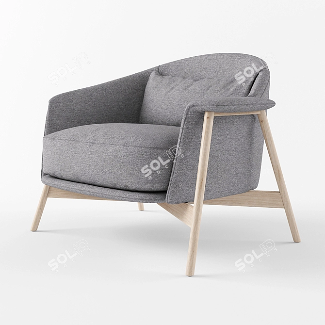 Sabaitalia Kepi - Elegant Compact Loveseat 3D model image 1