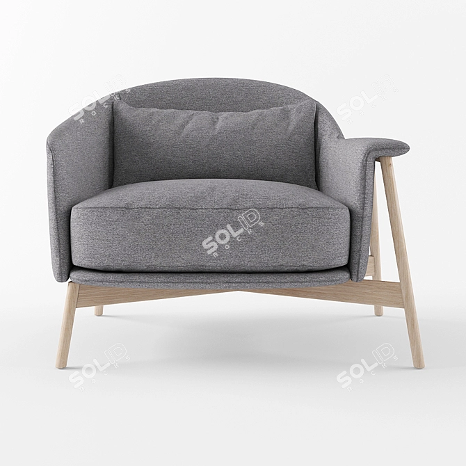 Sabaitalia Kepi - Elegant Compact Loveseat 3D model image 2