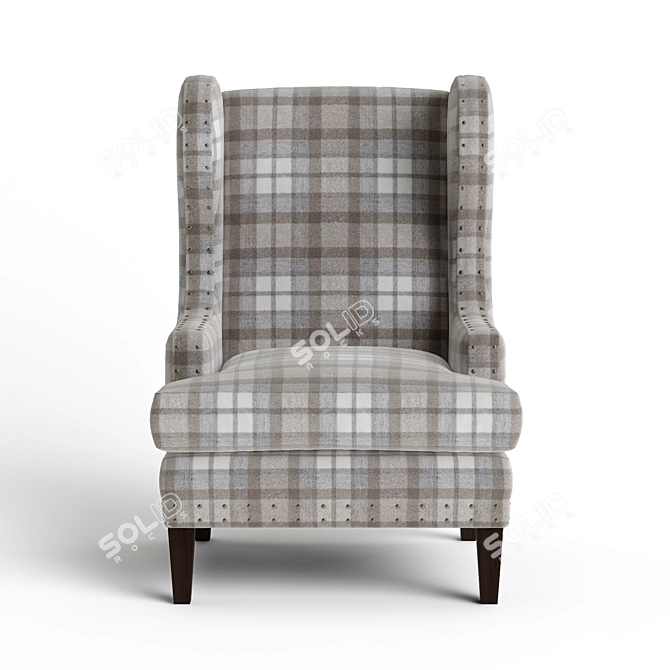 Stylish Aiden Armchair by Marko Kraus 3D model image 2