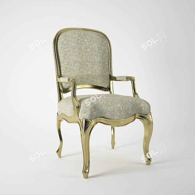 Luis Single Chair - Sleek and Stylish 3D model image 1