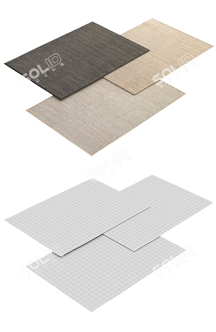 Armadillo & Co | Herringbone Weave Carpet 3D model image 3
