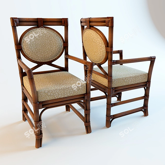 Tropical Patina Chair 3D model image 1
