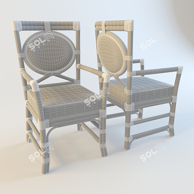 Tropical Patina Chair 3D model image 2