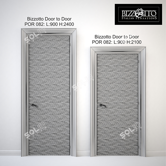 Italian Bizzotto Door Collection POR 082 3D model image 2