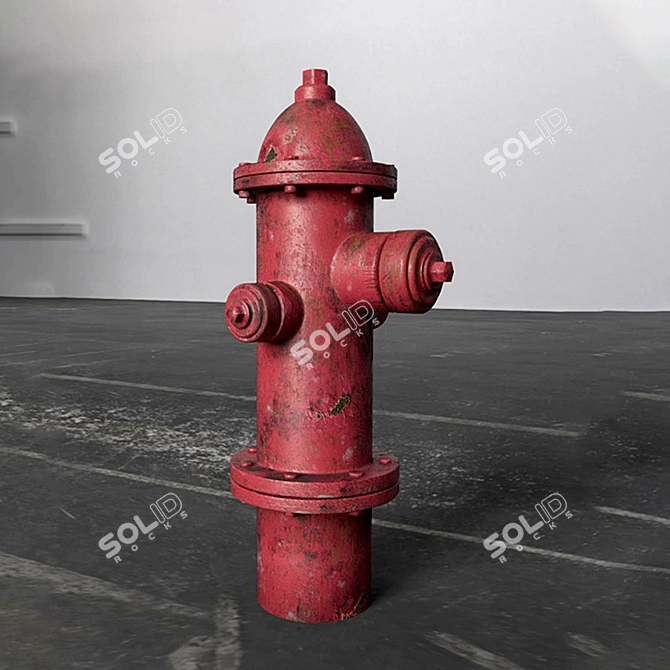 Artistic Fire Hydrant in 2K Texture 3D model image 1