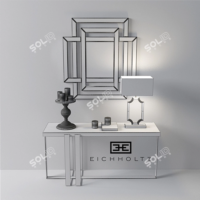 Elegant EICHHOLTZ Decor Set 3D model image 3