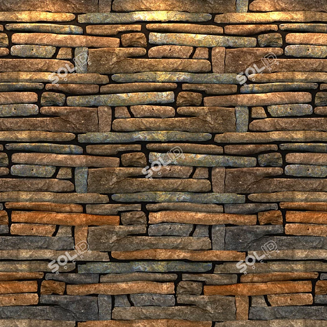 Lightweight, Versatile Masonry Tiles 3D model image 1