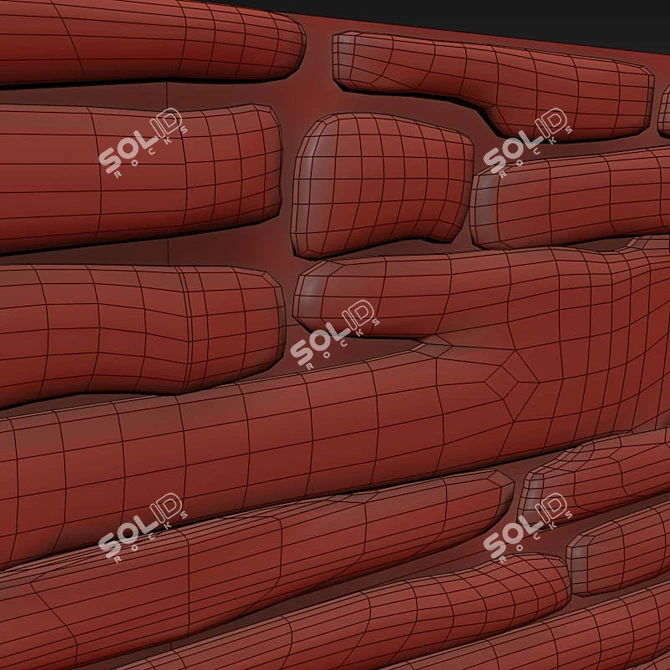 Lightweight, Versatile Masonry Tiles 3D model image 2