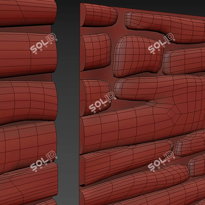 Lightweight, Versatile Masonry Tiles 3D model image 3