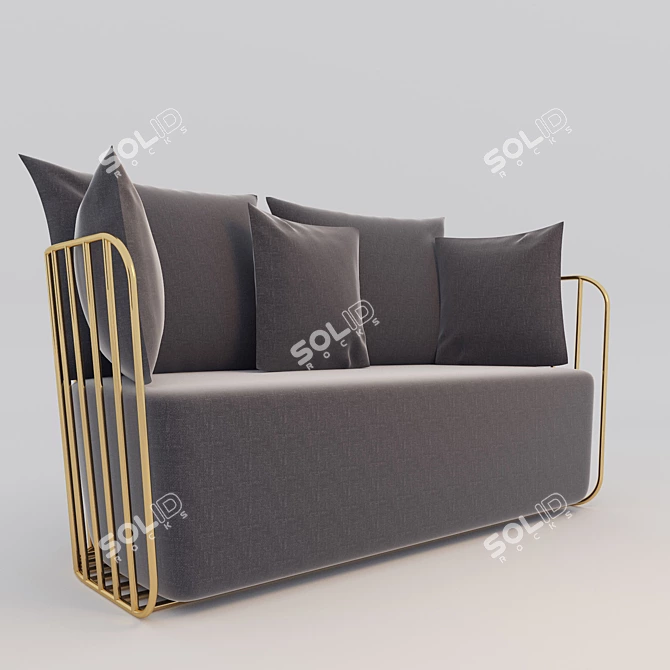 Ethereal Elegance Veil Seat 3D model image 1