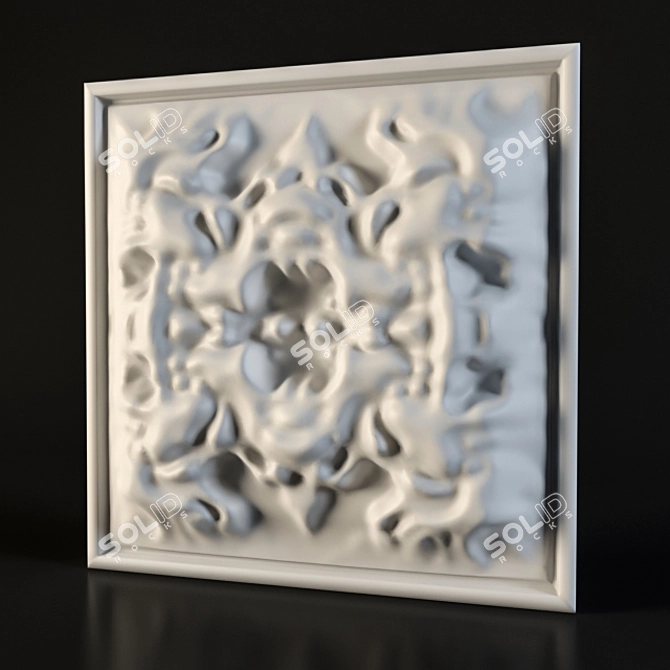 Elegant 3D Wall Décor 3D model image 1