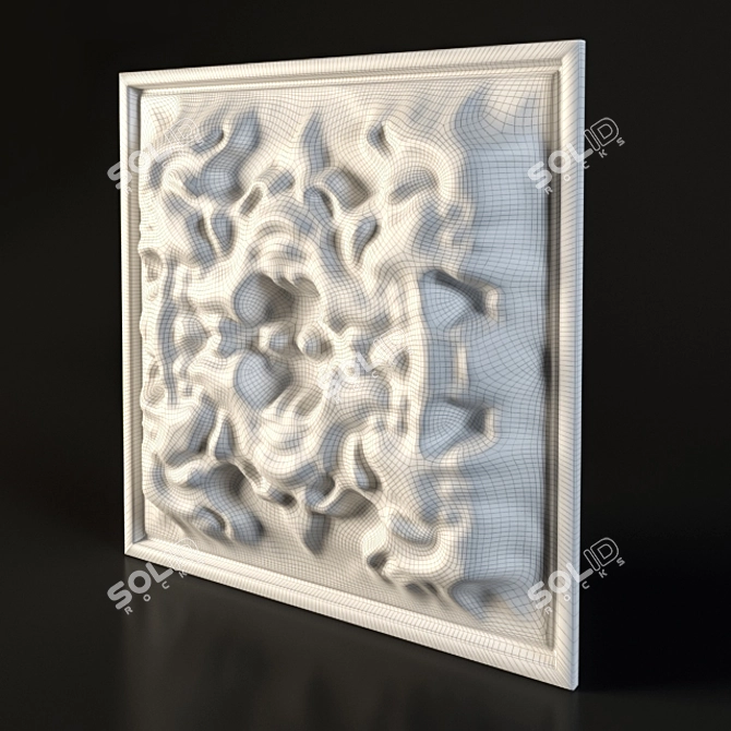 Elegant 3D Wall Décor 3D model image 2
