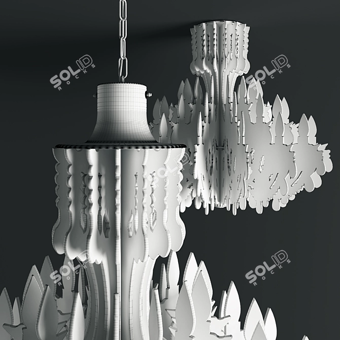 Therese Chandelier: Elegant Illumination by Sander Mulder 3D model image 3