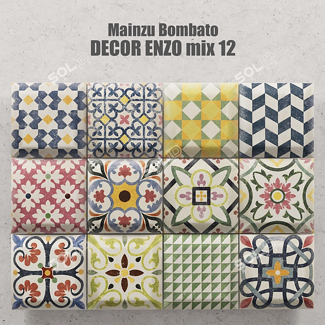 Mainzu Bombato Enzo 12 Ornamental Decor 3D model image 1