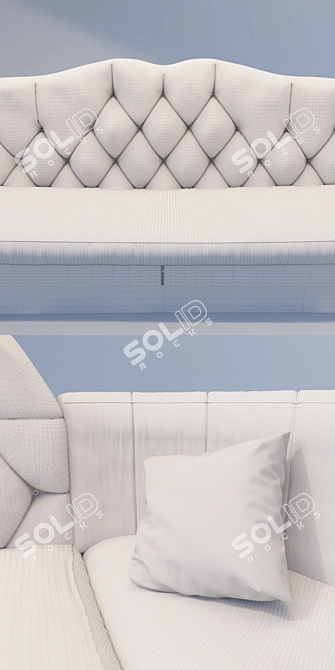 Luxury Art Deco Sofa: Gatsby 3D model image 2