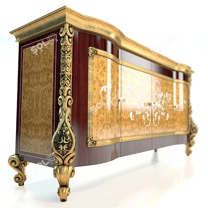Regal Charm Dresser 3D model image 2